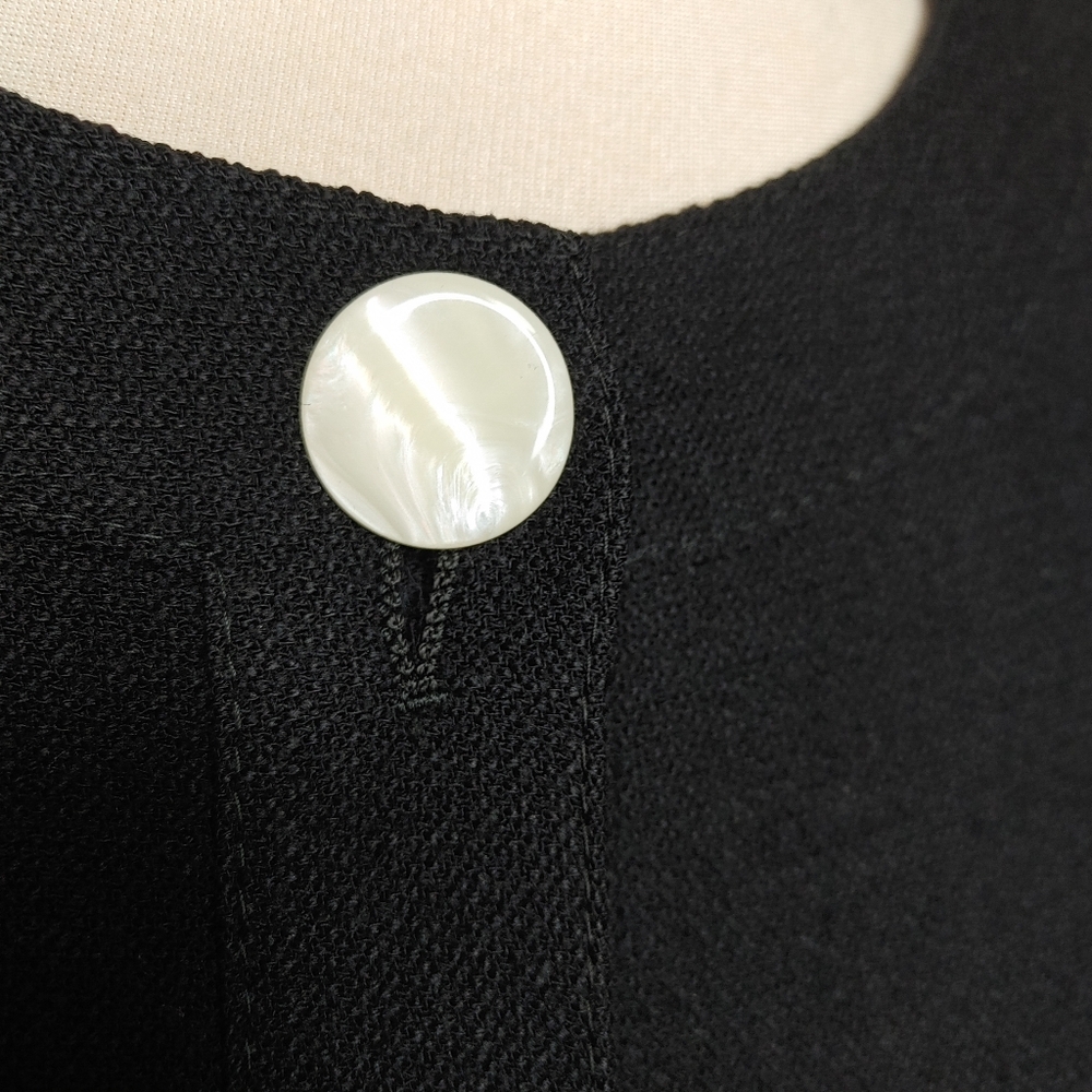 Vintage Miss V Valentino Pleated Hem Jacket Size 12 - Picture 4 of 15